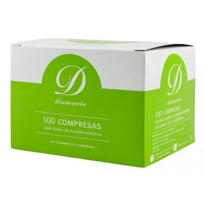 Gasa Estéril Algodón Hidrófilo Libre de Gérmenes, No Desprende Filamentos, Absorción Óptima Caja 100 Unidades 2