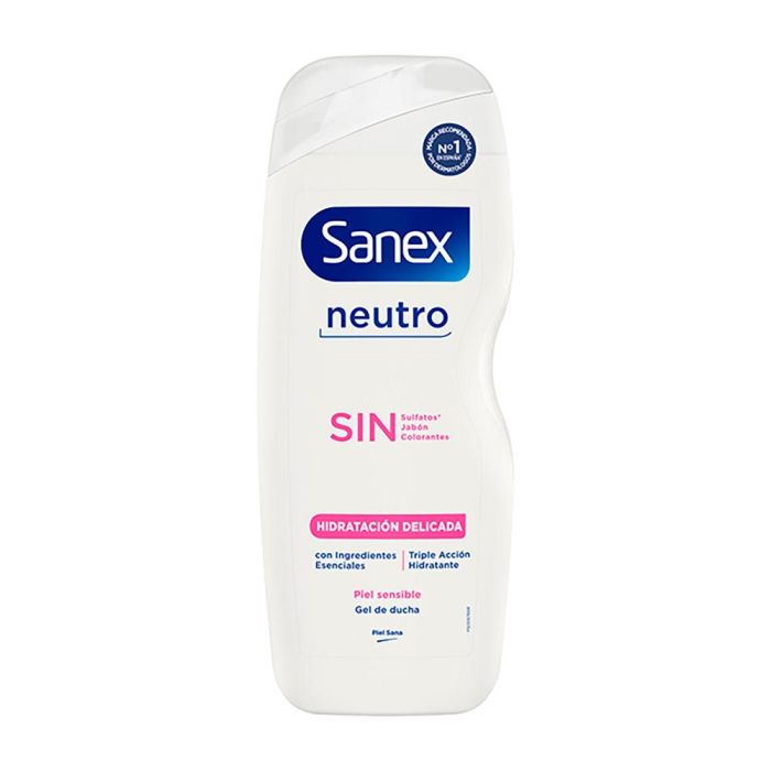 Sanex Gel de ducha neutro hidratación delicada 600 ml para piel sensible Sanex Gel de ducha neutro hidratación delicada 600 ml para piel sensible