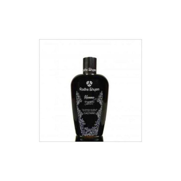 RADHE SHYAM Champú Henna Color Castaño 250ml - Mantiene la coloración del cabello con Henna