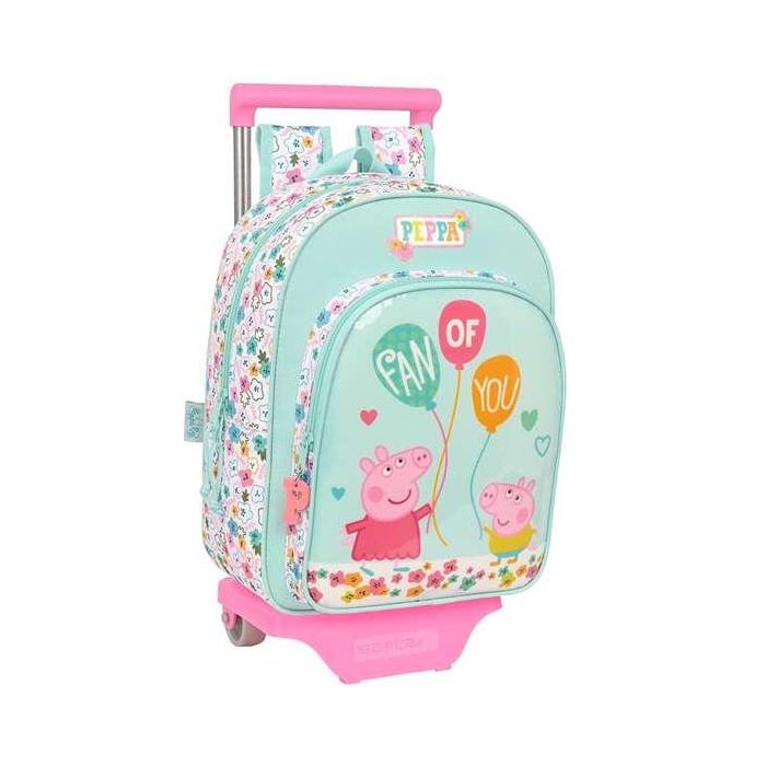 Mochila Escolar con Ruedas Peppa Pig Cosy corner Azul 26 x 11 x 67 cm Mochila Escolar con Ruedas Peppa Pig Cosy corner Azul 26 x 11 x 67 cm