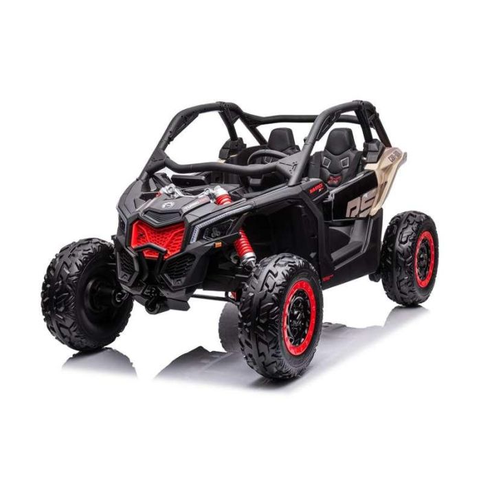 Ociotrends Coche Can-Am Maverick 2.4G Bluetooth R/C con Ruedas EVA 24V 2 Motores 2 Asientos Negro/Gris