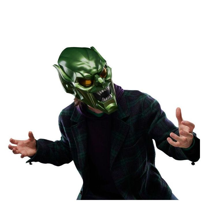 Casco premium del Duende Verde, artículo de cosplay coleccionable para adultos, serie Marvel Legends, Spider-Man: Sin camino a casa 7