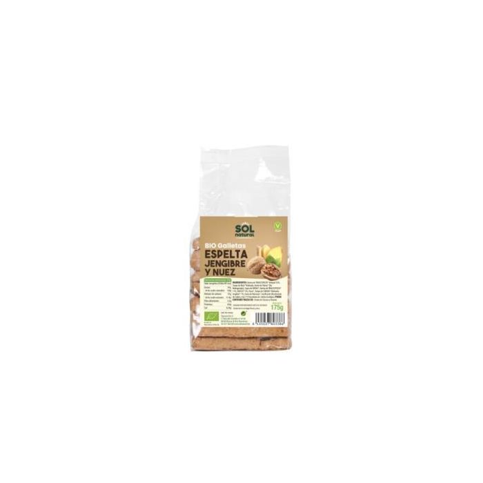Galletas De Espelta Con Jengibre Y Nuez 175Gr. Bio Galletas De Espelta Con Jengibre Y Nuez 175Gr. Bio