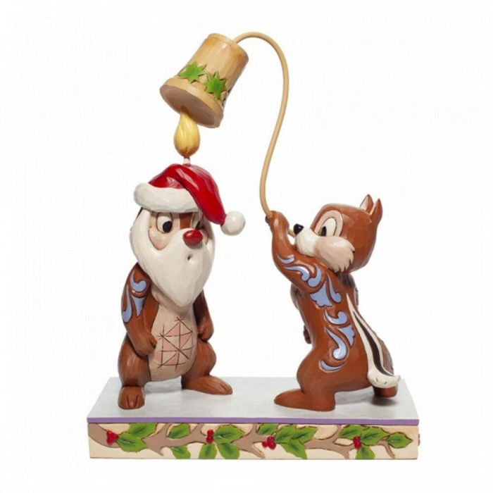 Enesco Figura Disney Chip & Dale de Resina de Piedra, 20 cm