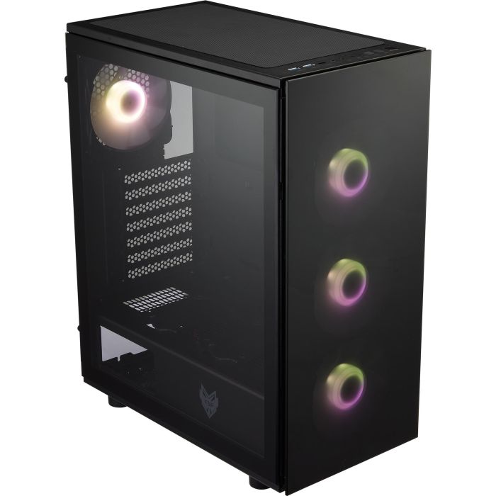 ATX CMT340 FSP Plus Mid tower/Tempered Glass side panel/2xUSB 3.0/HD Audio/ARGB/4x120mm fan/Black 1 ATX CMT340 FSP Plus Mid tower/Tempered Glass side panel/2xUSB 3.0/HD Audio/ARGB/4x120mm fan/Black 1