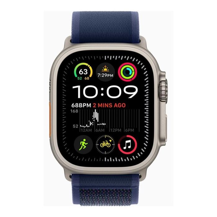 Apple Watch Ultra 2 A2986 Smartwatch 49mm Titanio Loop Trail Azul LTE Retina OLED hasta 3000 nits GPS Resistencia Extrema