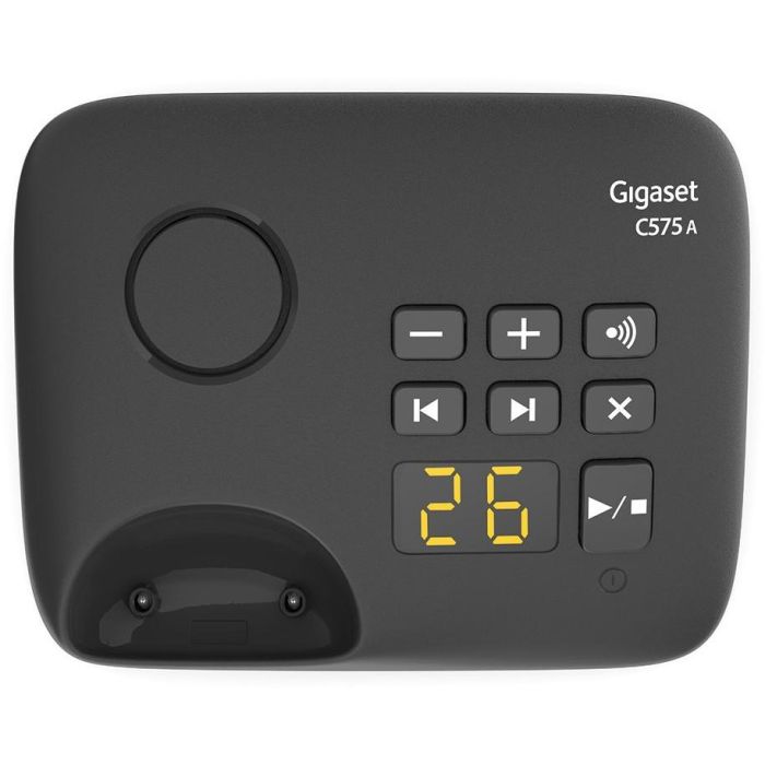 GIGASET C575A Duo schwarz schnurlos analog DECT 2 Mobilteile TFT-Farb-Display Freisprechen Adressbuch fr 200 Eintrge Wecker 2