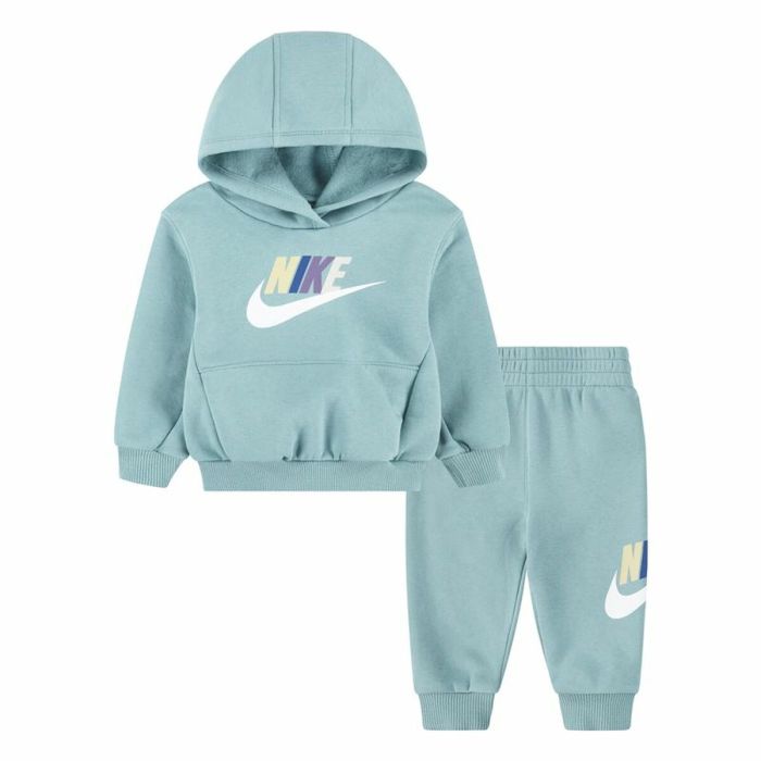 Conjunto Deportivo para Niños Nike Nkn Club Fleece Set Aguamarina 0 Conjunto Deportivo para Niños Nike Nkn Club Fleece Set Aguamarina 0