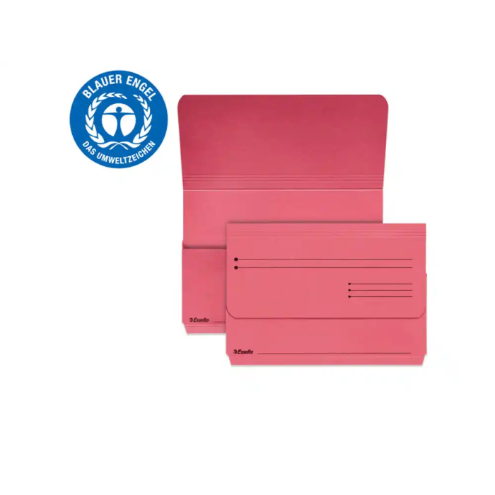 Subcarpeta Esselte Pocket (Bolsa Fuelle) 275G Fº Rojo Paquete De 25 1