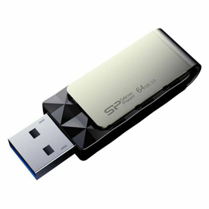 Memoria USB Silicon Power Blaze B30 64 GB Negro 2 Memoria USB Silicon Power Blaze B30 64 GB Negro 2