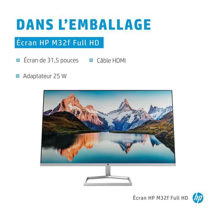 HP M32f Monitor FHD de Escritorio, Pantalla de Alta Definición para Confort Visual y Productividad, Diseño Moderno y Sostenible 16 HP M32f Monitor FHD de Escritorio, Pantalla de Alta Definición para Confort Visual y Productividad, Diseño Moderno y Sostenible 16