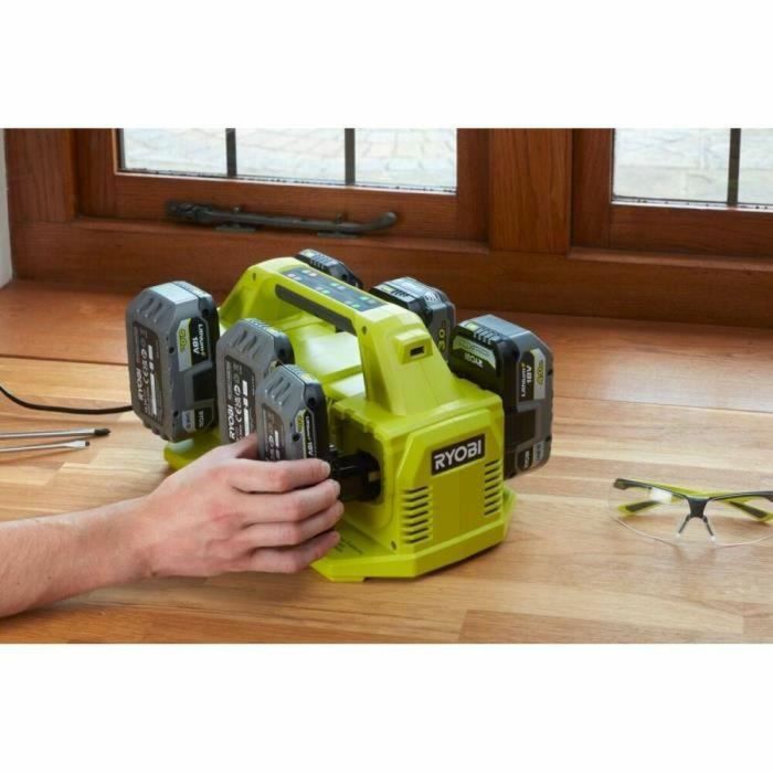 Ryobi RYO4892210207203 Cargador Secuencial de Litio 18V con 6 Puertos 1 Ryobi RYO4892210207203 Cargador Secuencial de Litio 18V con 6 Puertos 1