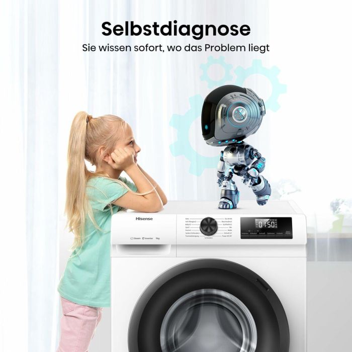 Lavadora Hisense WF1Q9041BW 59,5 cm 1400 rpm 9 kg 6