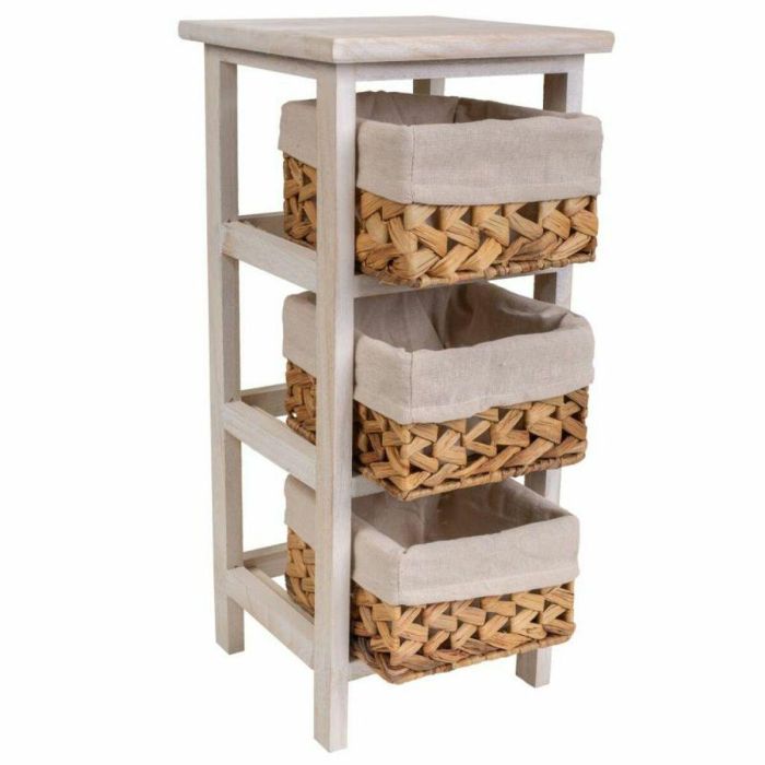Mesita de Noche Alexandra House Living Blanco 25 x 57 x 25 cm 5 Mesita de Noche Alexandra House Living Blanco 25 x 57 x 25 cm 5