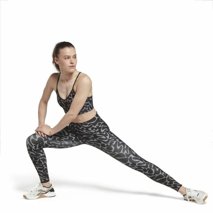 Sujetador Deportivo Reebok Workout Ready Negro Gris 3 Sujetador Deportivo Reebok Workout Ready Negro Gris 3