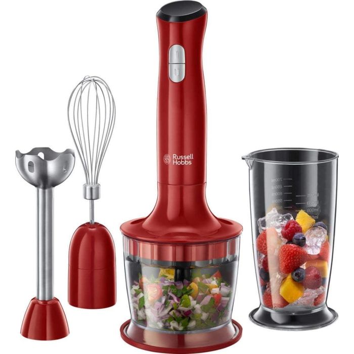 Russel Hobbs 24700-56 RH Batidora de Varilla 3 en 1 Desire, 500W, 12.000 rpm, Incluye Vaso y Minipicadora Russel Hobbs 24700-56 RH Batidora de Varilla 3 en 1 Desire, 500W, 12.000 rpm, Incluye Vaso y Minipicadora