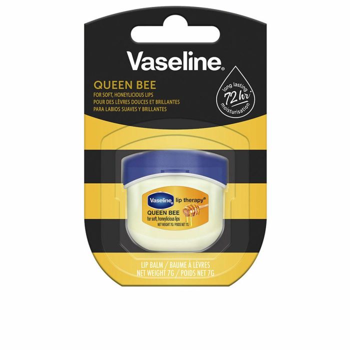 Vaseline Tarro Labial Queen Bee Extracto de Miel con Vaseline Jelly Hidratación Profunda para Labios Suaves y Saludables 7 g