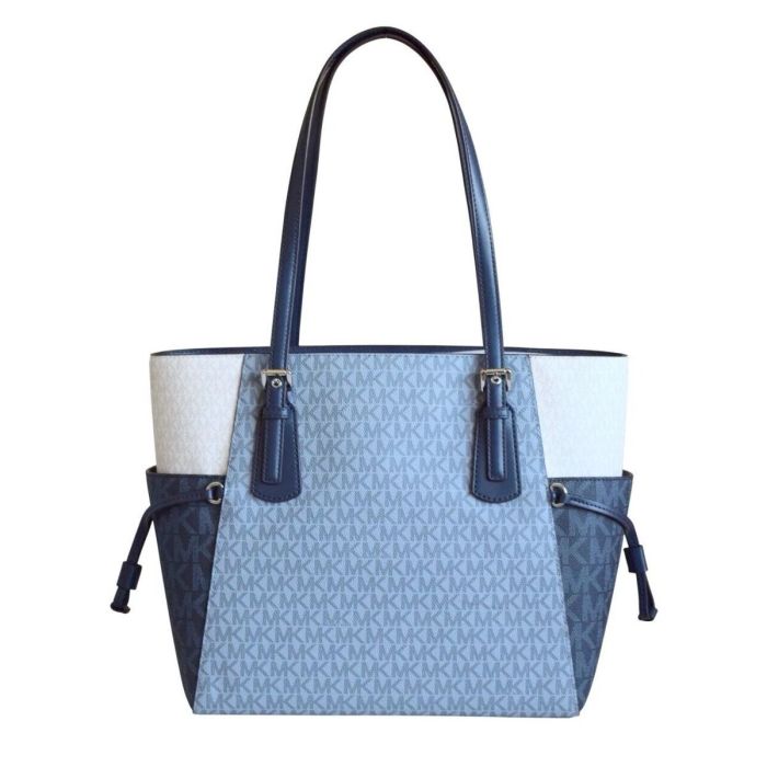 Bolso de Hombro Michael Kors VOYAGER Azul 30 x 29 x 15 cm 2