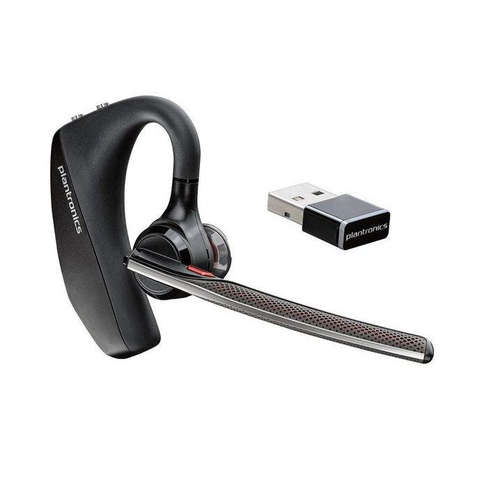 Poly Voyager 5200 UC Bluetooth Auriculares con Cancelación de Ruido, Audio Wideband, DSP, 14h, Negro 1