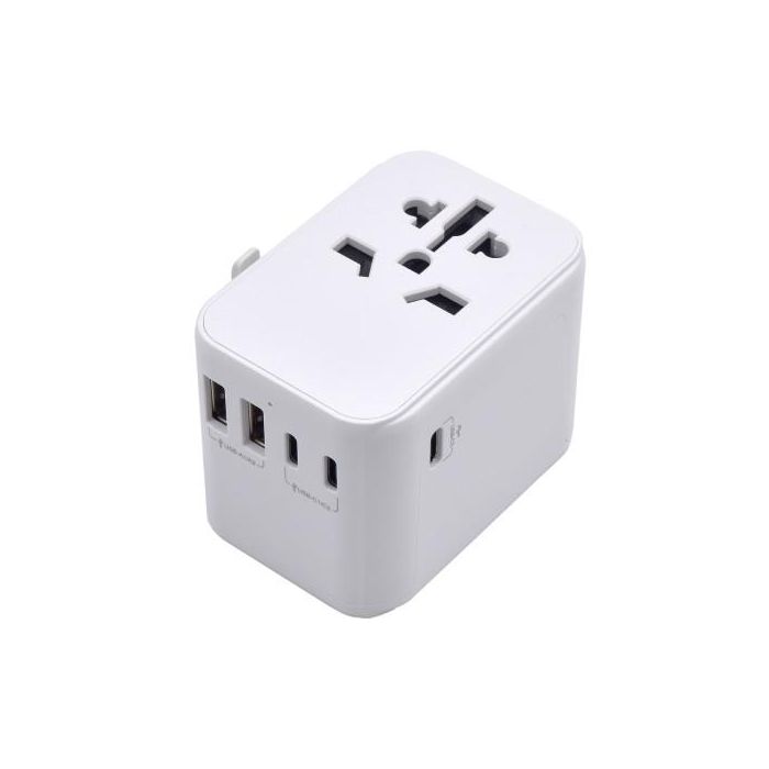 Ewent EW1470 adaptador de enchufe eléctrico Universal Blanco