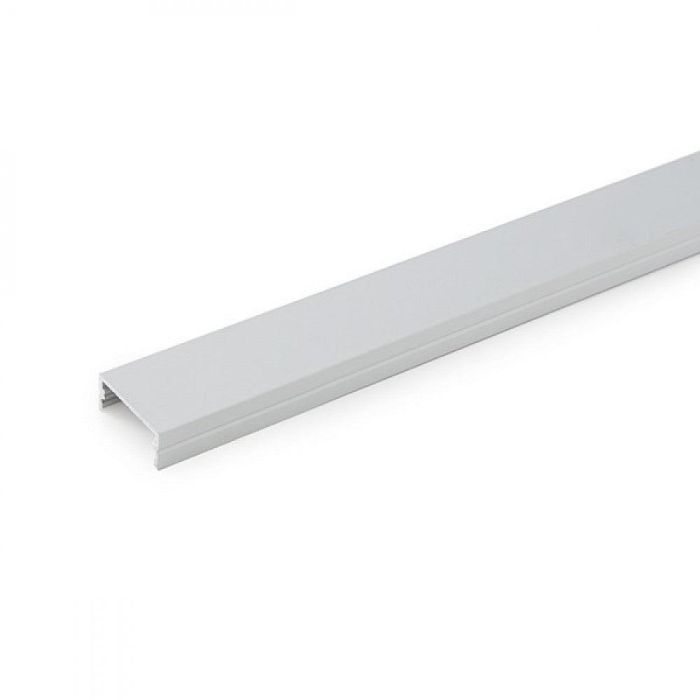 Perfíl Aluminio para Tira LED Doble - Difusor Transparente x 2M 2