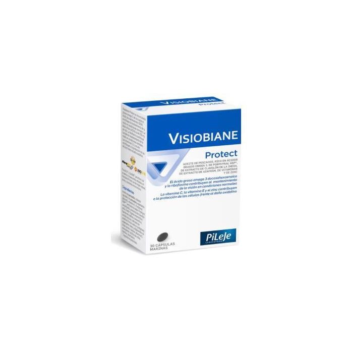 PILEJE Visiobiane 30 Cápsulas. Ácidos grasos Omega 3, Vitaminas C y E. Ayuda a mantener una visión normal.