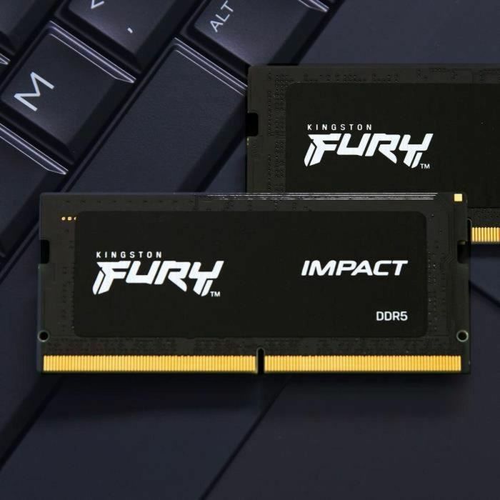 Kingston KIN1686101017997 FURY Impact DDR5 Kit 32 GB (2x16GB) SO-DIMM 262-pin 5600 MHz / PC5-44800 Memoria 60 Kingston KIN1686101017997 FURY Impact DDR5 Kit 32 GB (2x16GB) SO-DIMM 262-pin 5600 MHz / PC5-44800 Memoria 60