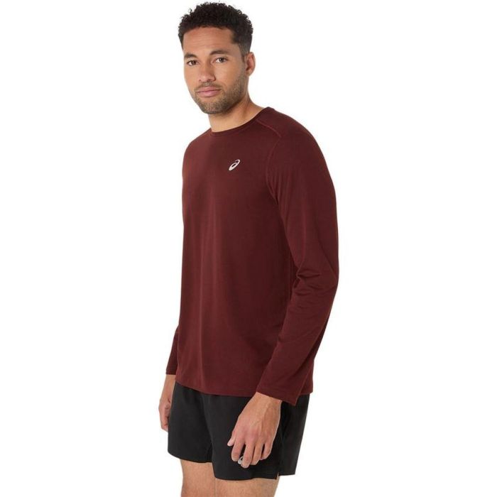 Camiseta de Manga Corta Hombre Asics Core Rojo Oscuro 40 3