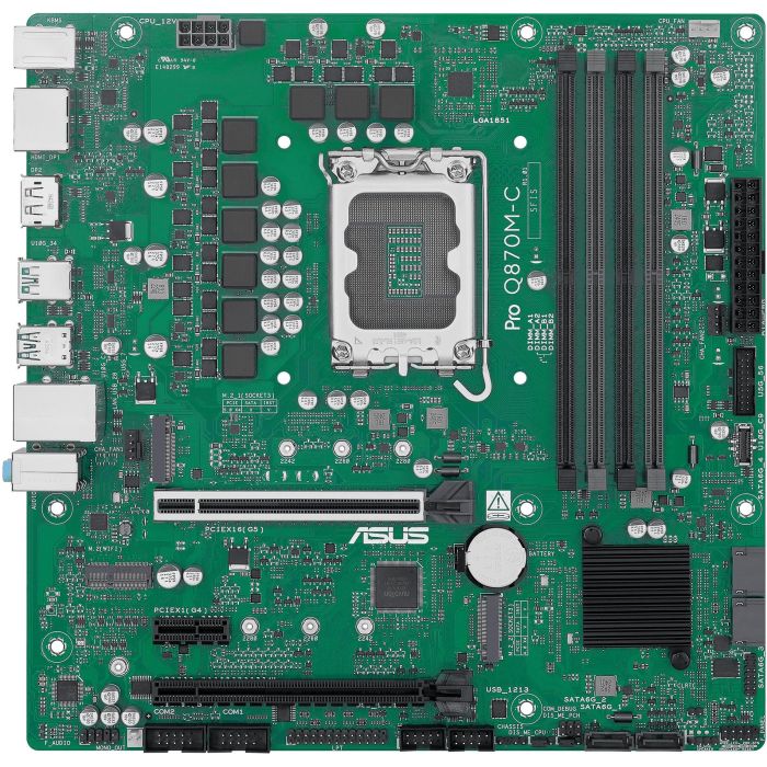 ASUS PRO Q870M-C-CSM Placa Base Intel LGA 1851 Core Ultra (Series 2) DDR5 micro ATX 256GB 1