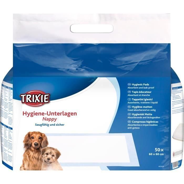 TRIXIE Tapete Educativo para Pañales - 60 × 60 cm - 50 Piezas TRIXIE Tapete Educativo para Pañales - 60 × 60 cm - 50 Piezas