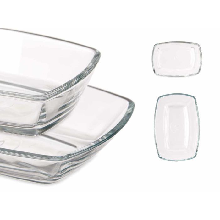 Pasabahce Set 2 Platos Tokio 18 cm y 12 cm Vidrio Transparente (Set de 6) 3