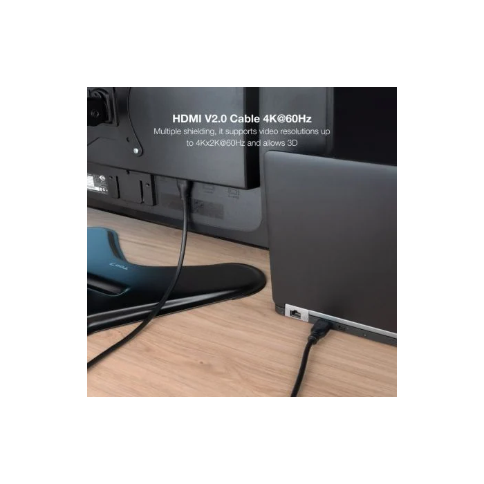 Nano Cable 10.15.3910 Cable HDMI 2.0 Macho a Macho 4K@60Hz HDR 10m Negro