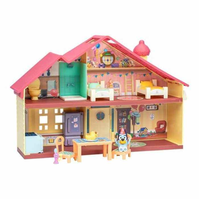 Casa celebracion de bluey.incluye once piezas, una figura de bluey festivo y pegatinas para decorar la casa. 8 Casa celebracion de bluey.incluye once piezas, una figura de bluey festivo y pegatinas para decorar la casa. 8