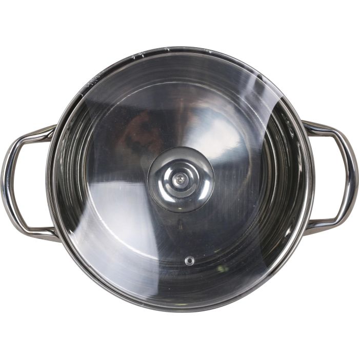 Cacerola New Neron 24 cm (6L) Acero Inoxidable con Tapa - Inde (4 Unidades) 1 Cacerola New Neron 24 cm (6L) Acero Inoxidable con Tapa - Inde (4 Unidades) 1