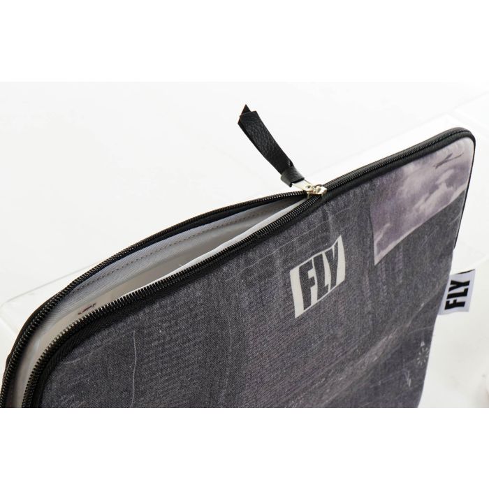 DKD Home Decor Funda iPad Vintage Aviación Blanco Negro de Lienzo y Poliéster 37x28x2 cm (12 Unidades) 2