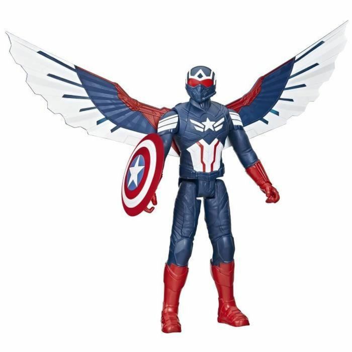 Hasbro HASF93015L0 Figura de lujo Marvel Studios Capitán América Un mundo feliz 12 Pulgadas 4