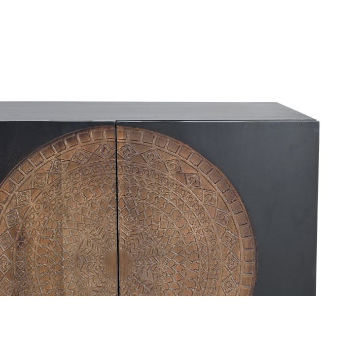 Giner y Colomer Aparador de Madera de Mango y Metal Nogal Oscuro 173 cm 4 Giner y Colomer Aparador de Madera de Mango y Metal Nogal Oscuro 173 cm 4