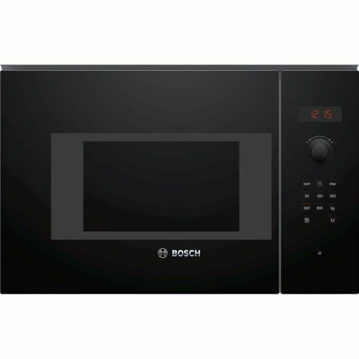 BOSCH BFL523MB1F Microondas de encastre individual Serie 4, Negro, 7 programas automáticos, Dimensiones: 38.2x59.4x31.7 cm BOSCH BFL523MB1F Microondas de encastre individual Serie 4, Negro, 7 programas automáticos, Dimensiones: 38.2x59.4x31.7 cm