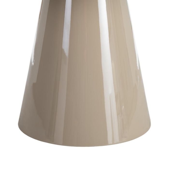 Mesa Comedor Alto Brillo Taupe Dm 120 X 120 X 75 cm