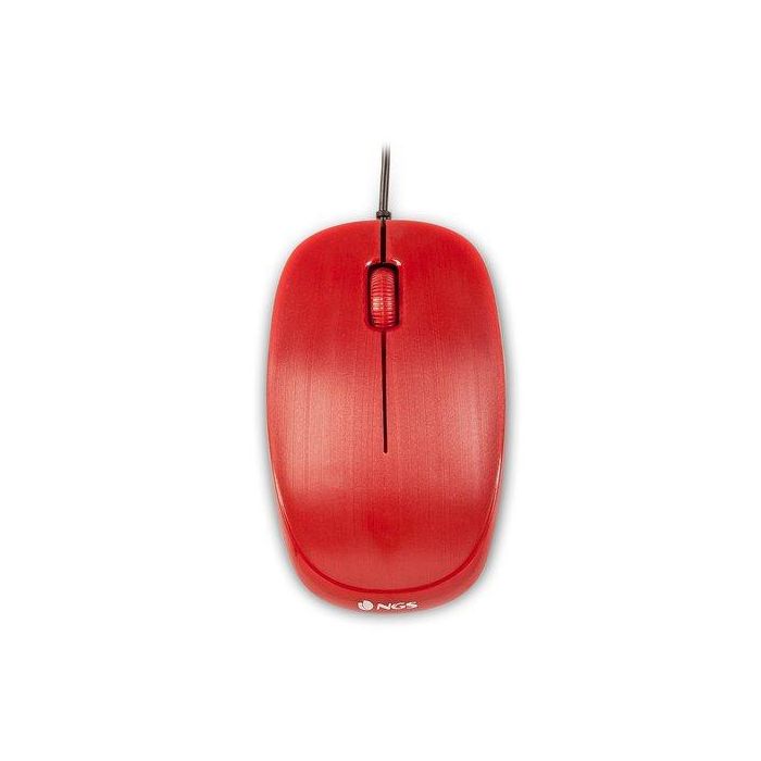 Raton Ngs Flame Optico Usb Rojo