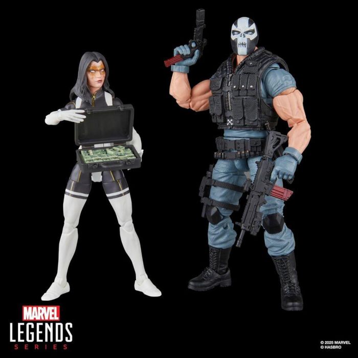 Blister 2 figuras Madame Masque & Crossbones Super Villains Marvel Legends Series 15cm 4