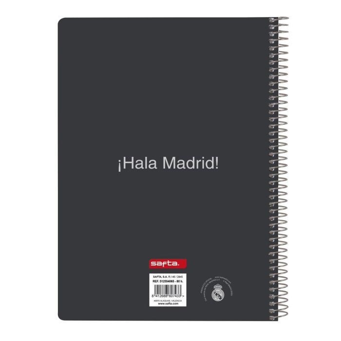 Libreta Real Madrid C.F. Blanco A5 80 Hojas 0 Libreta Real Madrid C.F. Blanco A5 80 Hojas 0