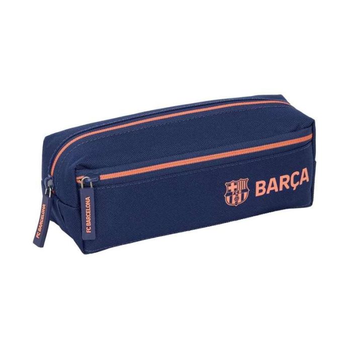Safta Portatodo Triple Pequeño FC Barcelona 2ª Equipación 22cm con Goma Elástica 22x8.5x6cm