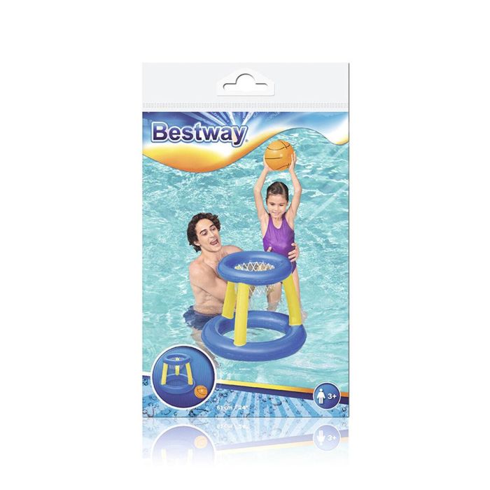 Bestway Juego Flotante Basket Hinchable D61 cm +3 Años Piscina 52418 2