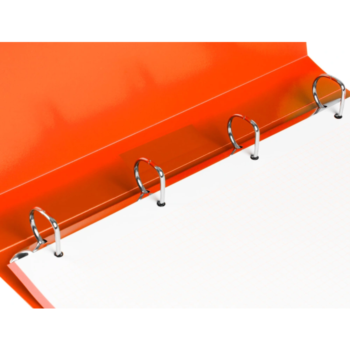 Liderpapel Carpeta 4 Anillas 25 mm Polipropileno Din A4 Naranja Serie Frosty 43431 1