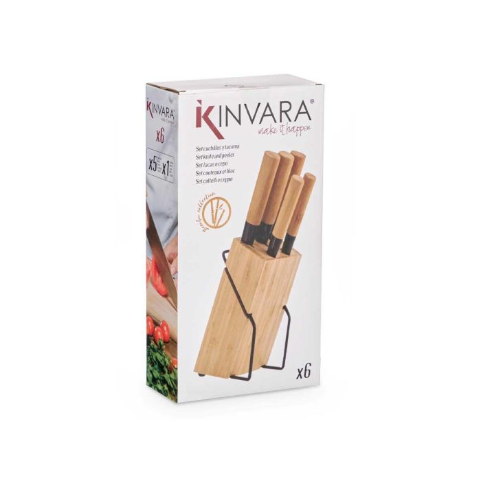 Tacoma 5 Cuchillos Bambu Kinvara 18X36CM (4 Unidades) 1 Tacoma 5 Cuchillos Bambu Kinvara 18X36CM (4 Unidades) 1