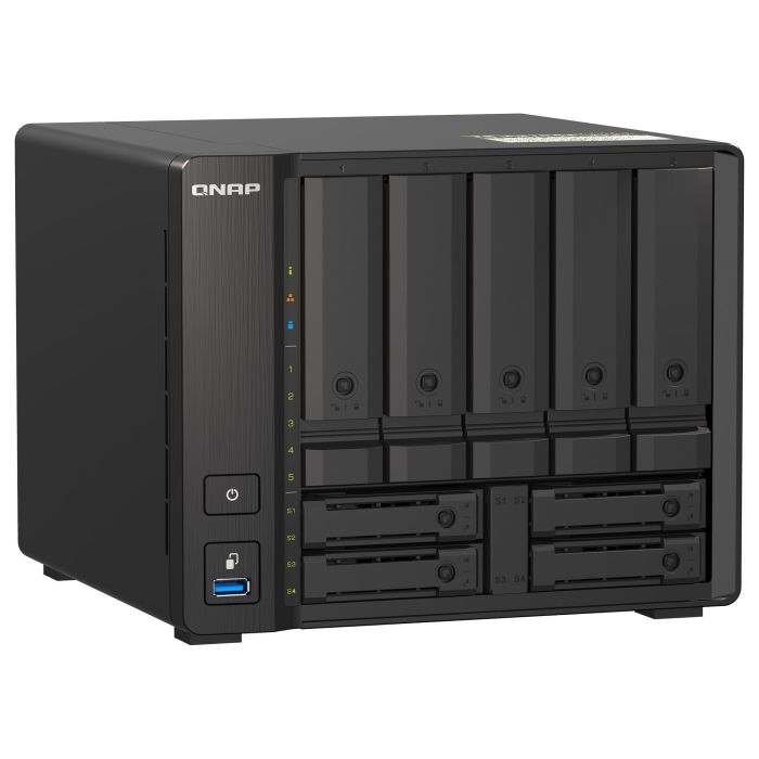 QNAP TS-H973AX NAS Torre AMD Ryzen V1500B 32GB DDR4 9 Bahías SATA/NVMe PCIe Gen3 x4 1