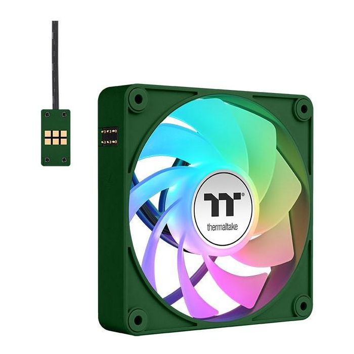 140mm Thermaltake CT140 EX Reverse ARGB Sync PC Cooling Fan Racing Green 3 Pack 0 140mm Thermaltake CT140 EX Reverse ARGB Sync PC Cooling Fan Racing Green 3 Pack 0
