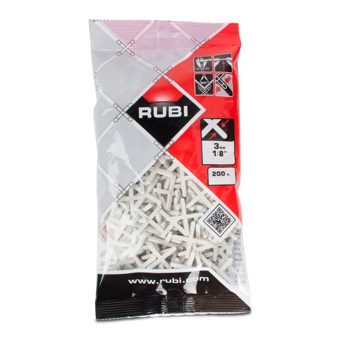 Rubi R2902 Crucetas Juntas para Cerámica 3mm L (200 Unid.) 1