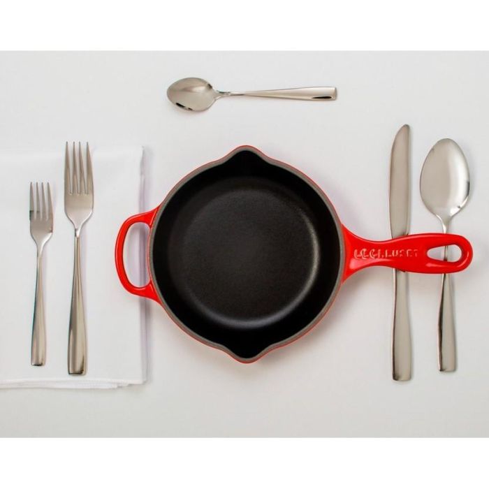 Le Creuset Brat- und Servierpfanne Gusseisen Ofenrot 23 cm 1